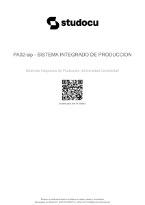 Sistemas Integrados de Producción: Apuntes y Comentarios