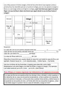 Ejercicio de Croquis: Rutas y Ubicaciones
