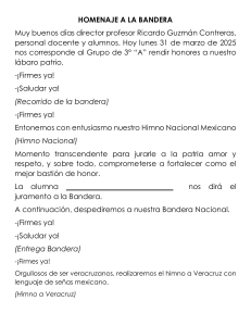 Homenaje a la Bandera: Programa Escolar