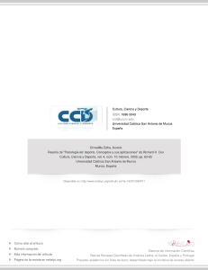 Rese&ntilde;a: Psicolog&iacute;a del Deporte - Cultura, Ciencia y Deporte