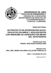 Tesis: Arteterapia y Síndrome de Asperger