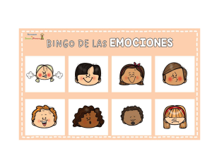 Bingo de las Emociones: Aprendizaje Divertido de Emociones