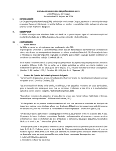 Guía Grupos Pequeños Familiares - Unión Mexicana de Chiapas
