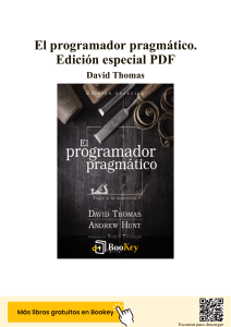 El Programador Pragm&aacute;tico: Resumen y Filosof&iacute;a del Software
