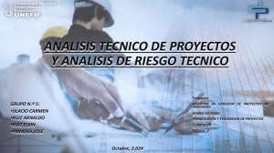 An&aacute;lisis T&eacute;cnico y Riesgo de Proyectos: Gu&iacute;a para Ingenier&iacute;a