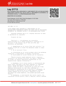 Ley 21713: Normas Tributarias en Chile