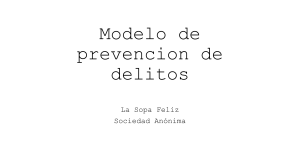 Modelo Prevención Delitos La Sopa Feliz S.A.