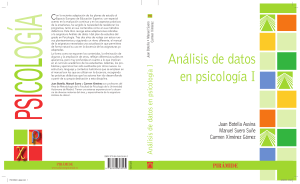 An&aacute;lisis de Datos en Psicolog&iacute;a I: Libro de Texto