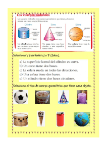 Cuerpos Redondos: Ejercicios de Geometr&iacute;a para Ni&ntilde;os