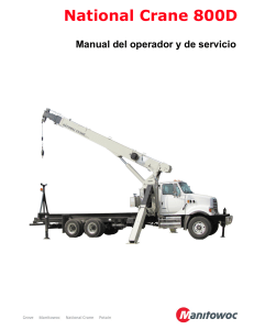 National Crane 800D: Manual del Operador y Servicio