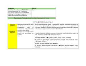 Análisis Molar: Duelo y Conducta de Evitación de Leo