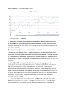 Índice KOF: Globalización Económica en Argentina y Latinoamérica