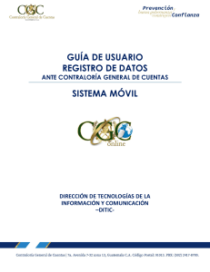 Gu&iacute;a de Usuario: Registro de Datos Contralor&iacute;a GT