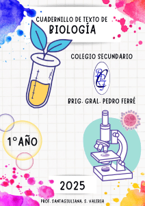 Programa de Biología 1er Año: Contenidos y Acuerdo Pedagógico