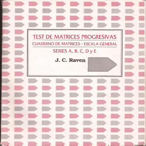 Test de Matrices Progresivas: Escala General