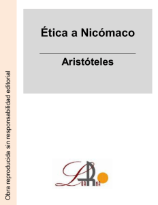 &Eacute;tica a Nic&oacute;maco: Arist&oacute;teles - Filosof&iacute;a Moral