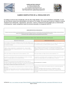 Resolución 4272 vs 1409: Cambios en Trabajo en Alturas