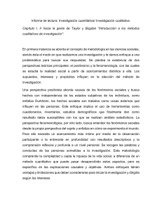 Investigación Cuantitativa vs. Cualitativa