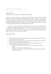 Gu&iacute;a de Lectura: Did&aacute;ctica de la Lengua Oral - Tonucci