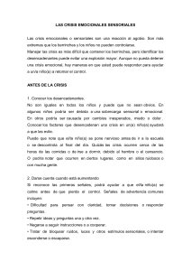 Manejo de Crisis Emocionales y Sensoriales en Niños