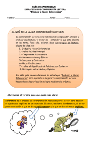 Guía de Aprendizaje: Deducir e Inferir en la Lectura