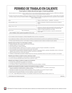 Permiso de Trabajo en Caliente: Formulario de Seguridad