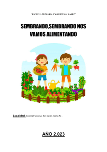 Proyecto Huerta Escolar Agroecol&oacute;gica - Primaria
