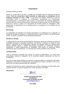 Estudio Embarazo Adolescente: Consentimiento Parental Necesario