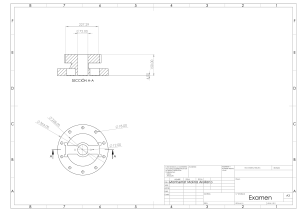 Examen de Dibujo de Ingenier&iacute;a: Dise&ntilde;o de Componente Mec&aacute;nico