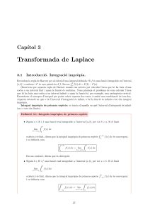 Transformada de Laplace: Definici&oacute;n y Propiedades