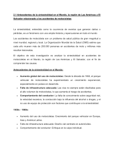 Accidentes de moto: Análisis global, Américas, El Salvador