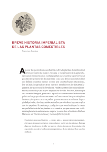 Historia Imperialista de las Plantas Comestibles