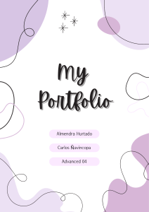 Almendra Hurtado's Portfolio: Future Plans & Unusual Experience