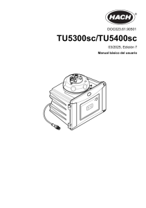 Manual del usuario TU5300sc/TU5400sc: Turbid&iacute;metro