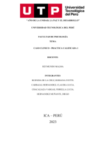 Caso Clínico: Depresión y Enfoque Humanista Gestalt