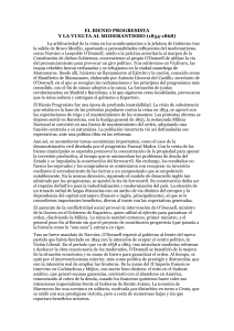 Bienio Progresista y Vuelta al Moderantismo (1854-1868)