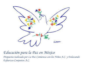Educación para la Paz en México: Programa y Propuesta