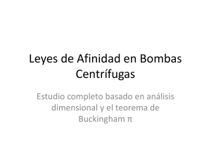 Leyes de Afinidad en Bombas Centr&iacute;fugas: An&aacute;lisis y Aplicaciones