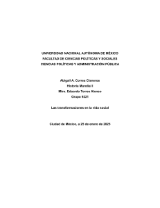 Transformaciones Sociales: Capitalismo, Modernismo y Marx