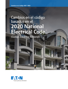 Cambios en el C&oacute;digo El&eacute;ctrico Nacional (NEC) 2020