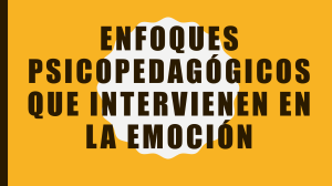 Enfoques Psicopedagógicos de la Emoción: Motivación y Aprendizaje
