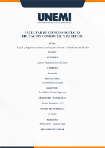 Contabilidad en Ecuador: Leyes y Regulaciones Locales