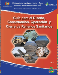 Gu&iacute;a para Rellenos Sanitarios: Dise&ntilde;o, Construcci&oacute;n y Operaci&oacute;n
