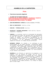Trabajo en Equipo: La Asamblea en la Carpinter&iacute;a