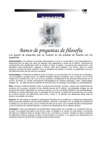 Preguntas de Examen de Filosof&iacute;a: Epistemolog&iacute;a, &Eacute;tica, Ontolog&iacute;a