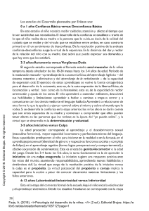 Etapas del Desarrollo Infantil seg&uacute;n Erikson: Psicolog&iacute;a