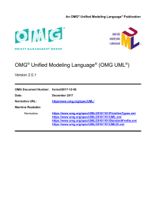 UML 2.5.1 Specification: Unified Modeling Language Standard