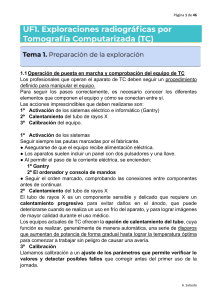 Operación y Preparación de Equipos de Tomografía Computarizada (TC)