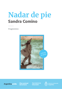 Nadar de pie: Fragmento literario de Sandra Comino