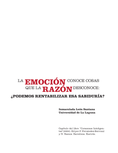 Inteligencia Emocional: Emociones como fuente de sabidur&iacute;a